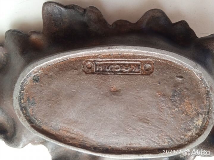 Дубовый лист, винтажная работа, Касли 19 век