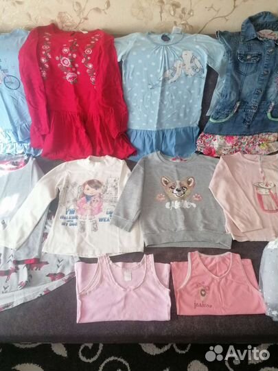 Вещи пакетом на девочку 116, 122р
