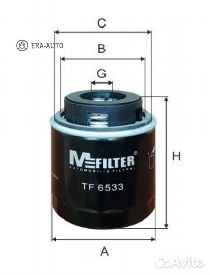 M-filter TF6533 Масляный фильтр