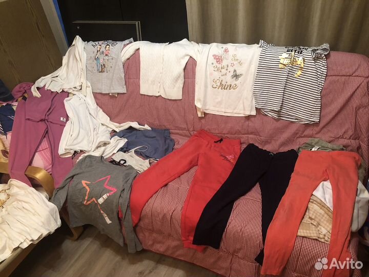 Вещи пакетом на девочку 128 134 140