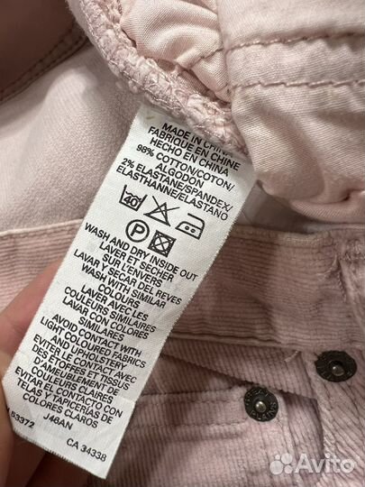 Джинсы вельвет