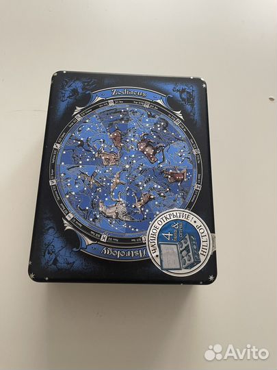 Коробка банка жестяная из под чая 20*16