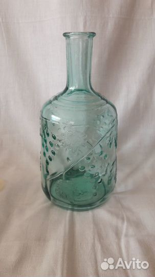 Хрустальный графин и фужеры; стеклянный графин ссс