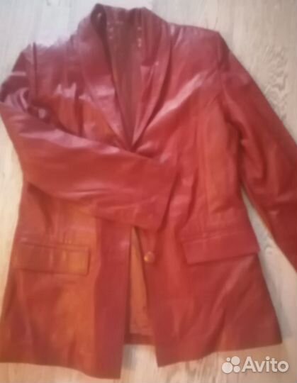 Комплект куртка и платье натуральная кожа р 44-46