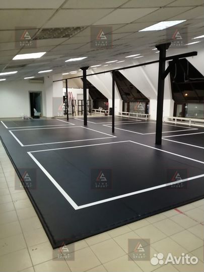 Борцовский ковер 12х12 двухцветный