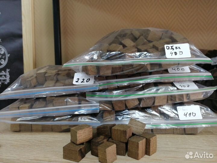 Дубовые чипсы, палочки, кубики