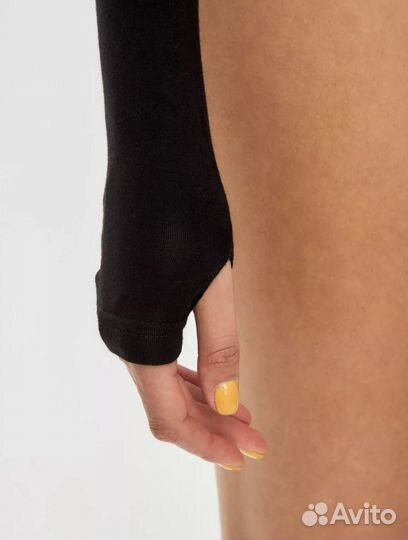 Новый боди черного цвета размера L(46)