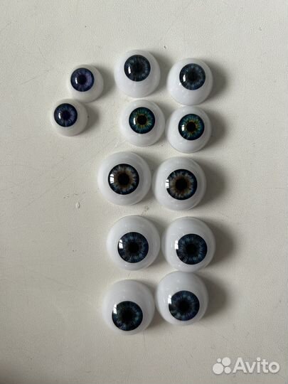 Глаза акриловые для кукол 22, 20, 16