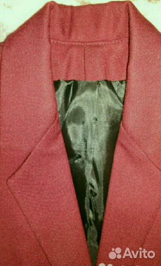Школьный пиджак бордо р.140-146