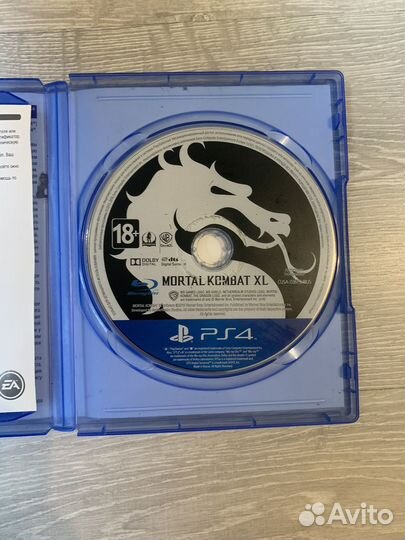 Диск на ps4 Mortal kombal xl