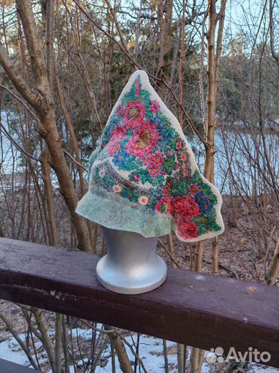 Банная шапка для женщины, кокошник