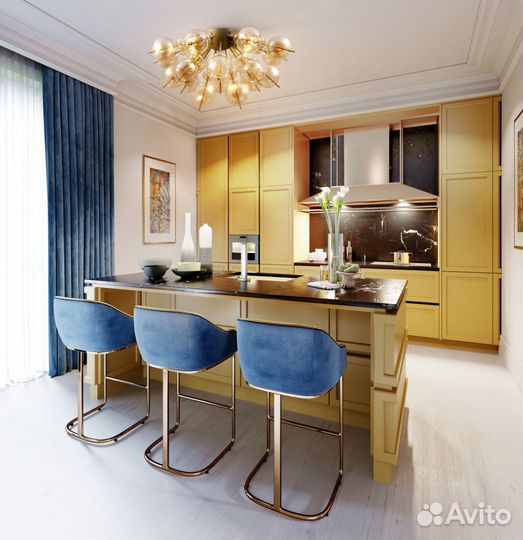 Люстра потолочная на кухню модерн