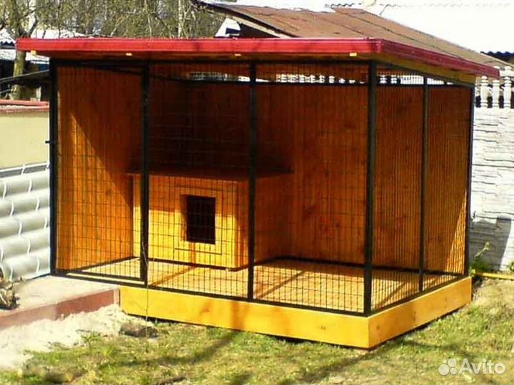 Вольер с выгулом для собак