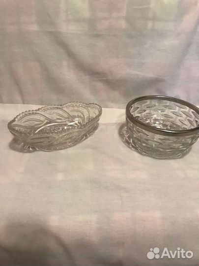 Хрустальная ваза, конфетница, салатница