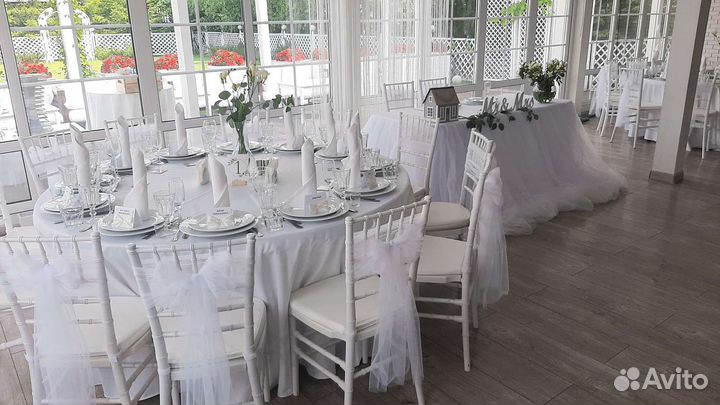 Банты на стулья из фатина