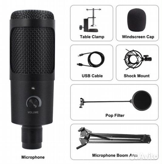 Микрофон настольный конденсаторный