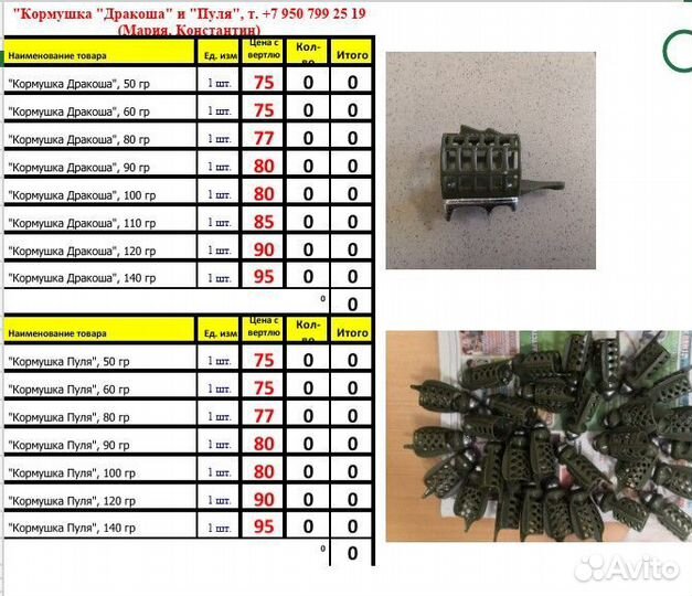 Кормушки для фидера