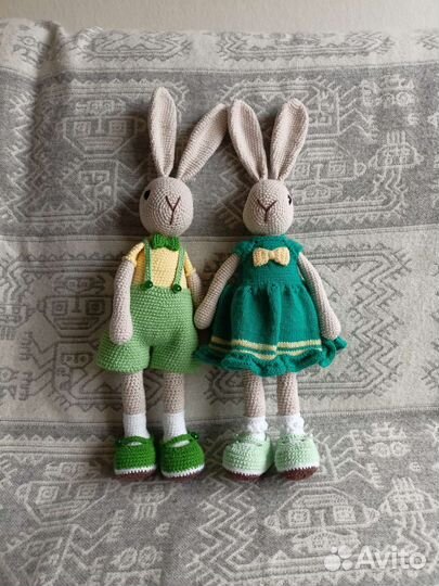 Вязаные зайки