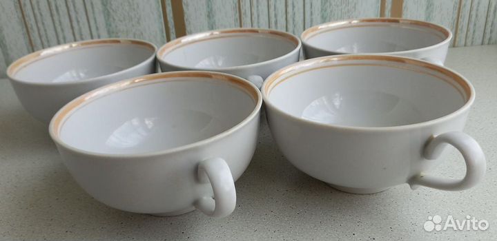 Чашки бульонные 5 штук