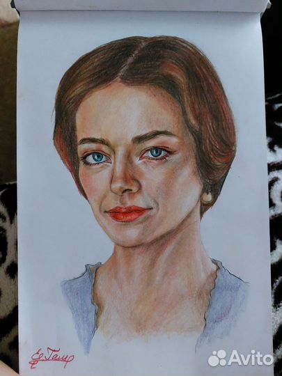 Портрет по фото карандашом