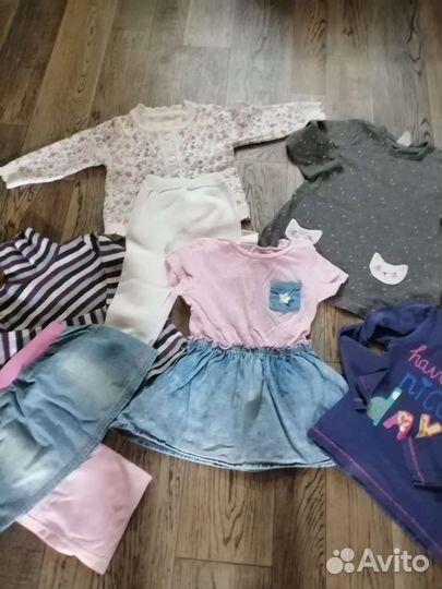 Вещи и обувь пакетом для девочки