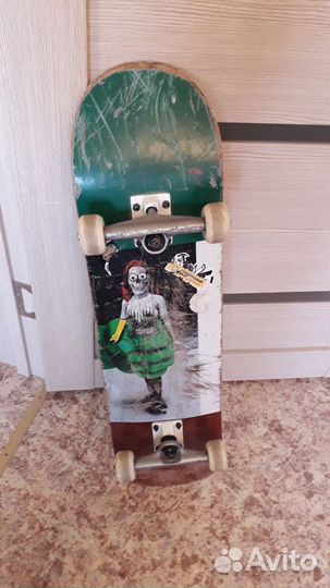 Самокат трюк. TT Nollie, скейт Oxelo, пениборд