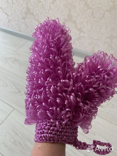 Мочалка варежка