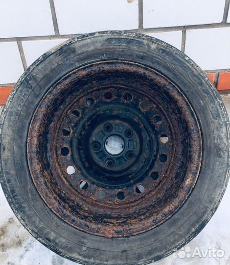 Диски штампованные r16+колпаки на toyota