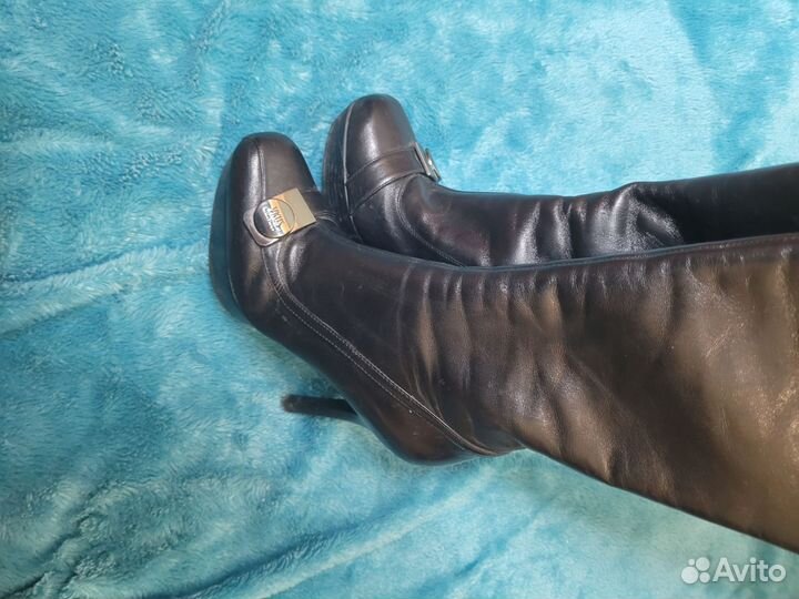 Зимние женские сапоги 37 натуральная кожа и мех