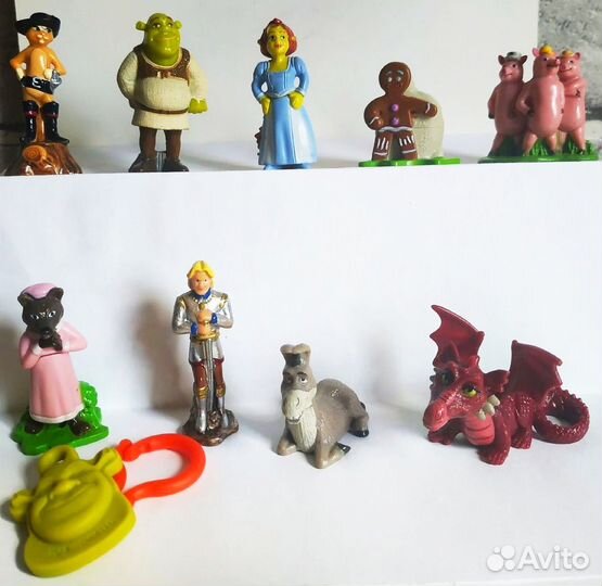 Игрушки из коллекции киндер Шрек 3, 2007 г