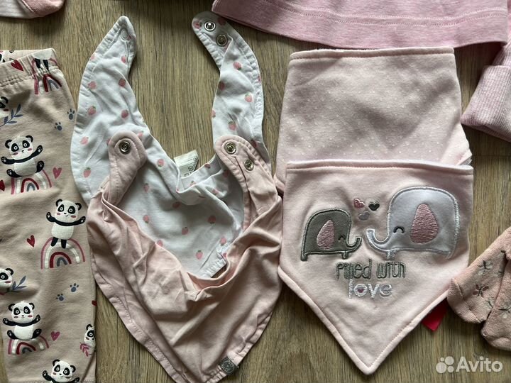 Вещи пакетом на малышку 2-6 мес