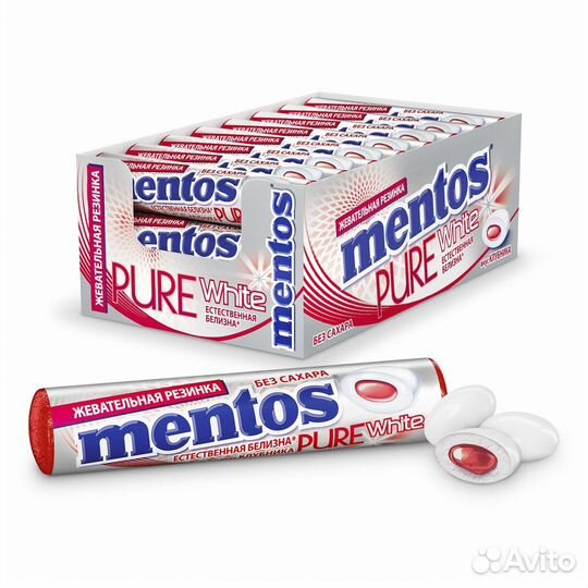 Жевачка Mentos Pure White Клубника Ментос
