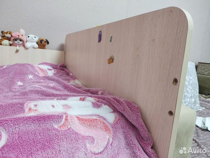 Детская кровать Дельфин с матрасом