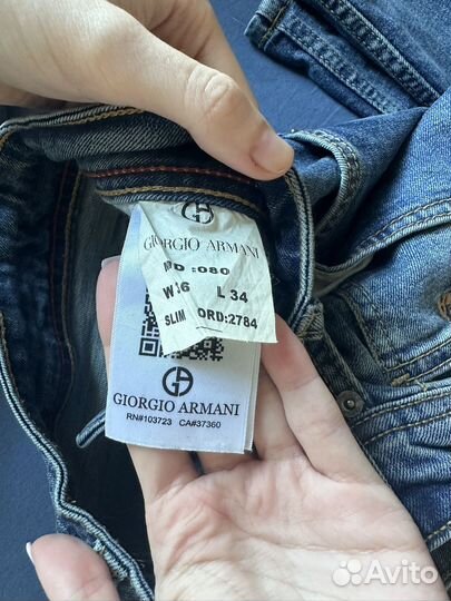 Джинсы armani женские