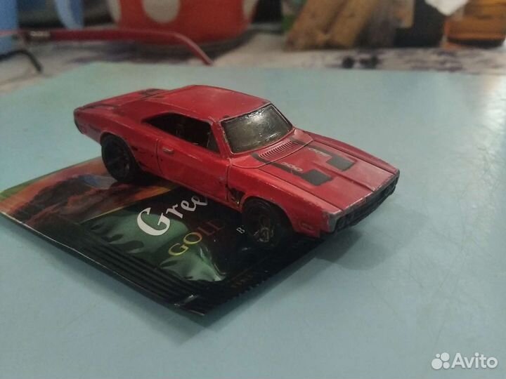 Red Dodge Charger 69 Made in Malaysia Mattel 2014