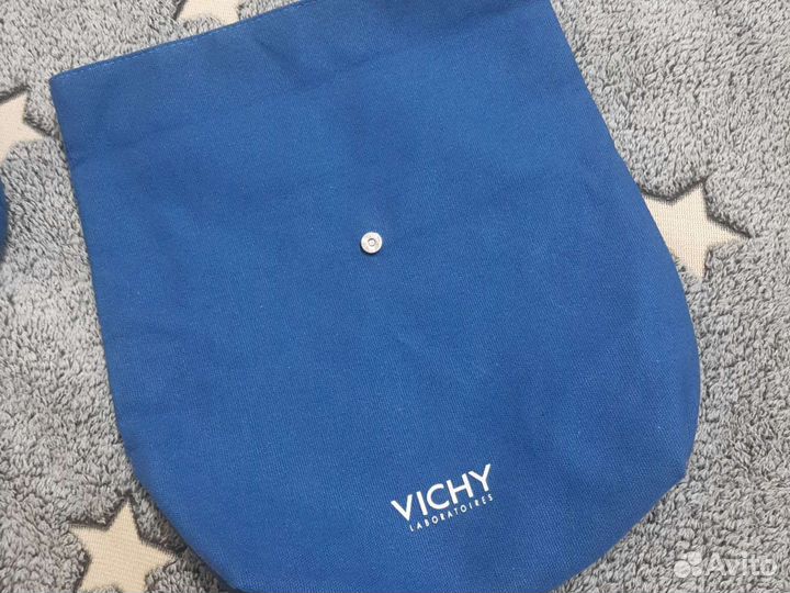 Синие косметички Vichy Виши текстильные