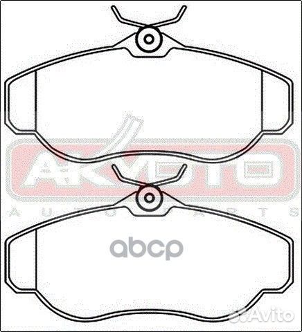 Колодки тормозные дисковые передние AKD-0295 AK