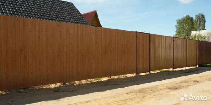 Забор из профнастила