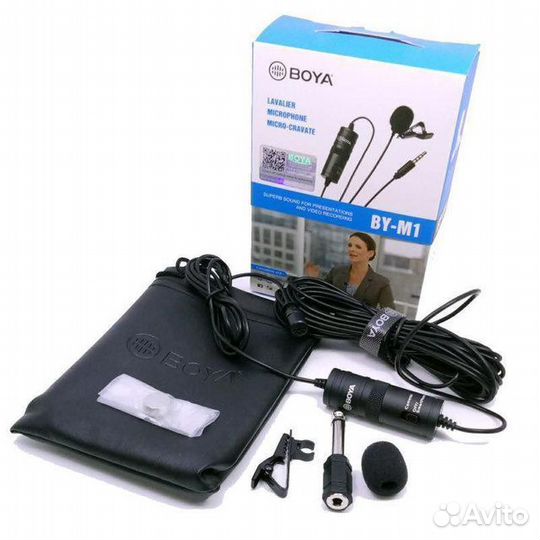 Петличный микрофон boya by-m1