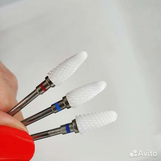 Фрезы боры для маникюра алмазные, твс, керамика