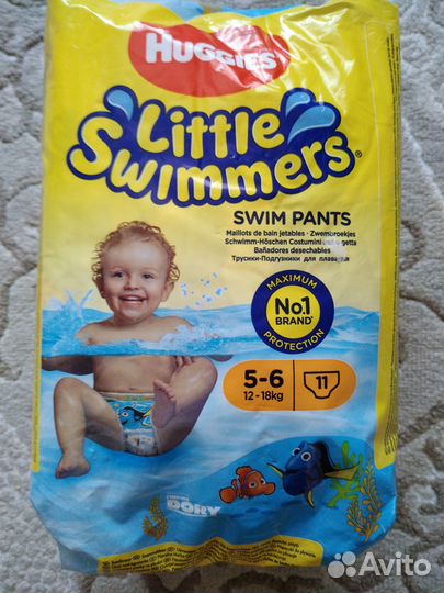 Подгузники для плавания huggies 12-18кг