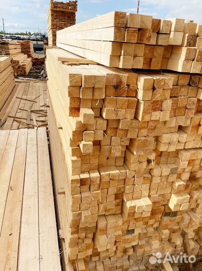 Брус обрезной 100х150х6000мм 1 сорт ГОСТ