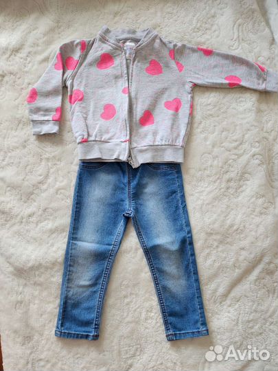 Детская одежда для девочки пакетом 92-98-104