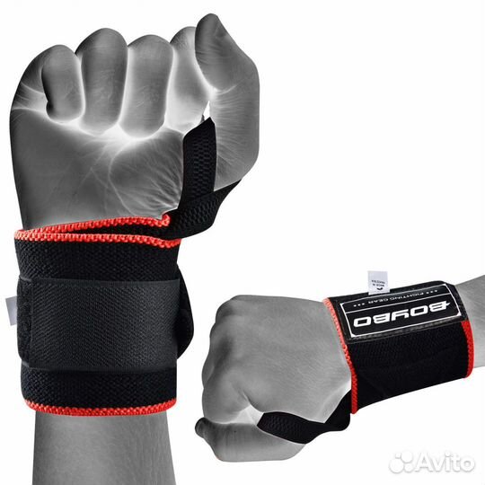 Суппорт запястья BoyBo черно-красный (р. M)