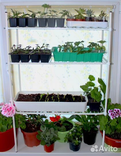 Подставки для цветов и рассады на окно (9 видов)