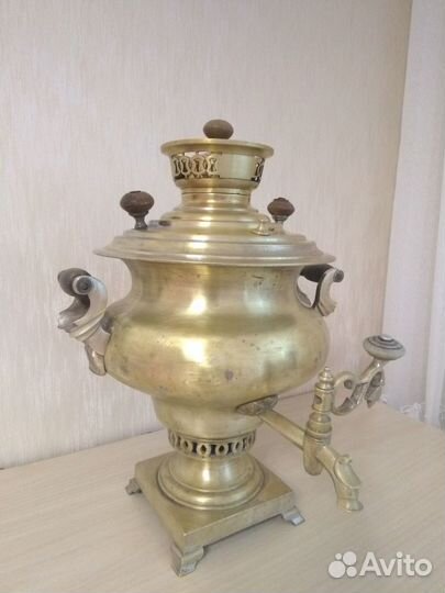 Самовар старинный угольный
