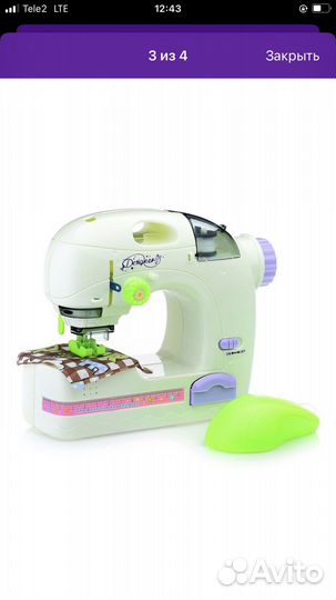 Детская швейная машинка новая