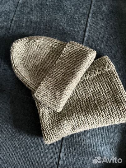 Шапка и снуд ручная работа