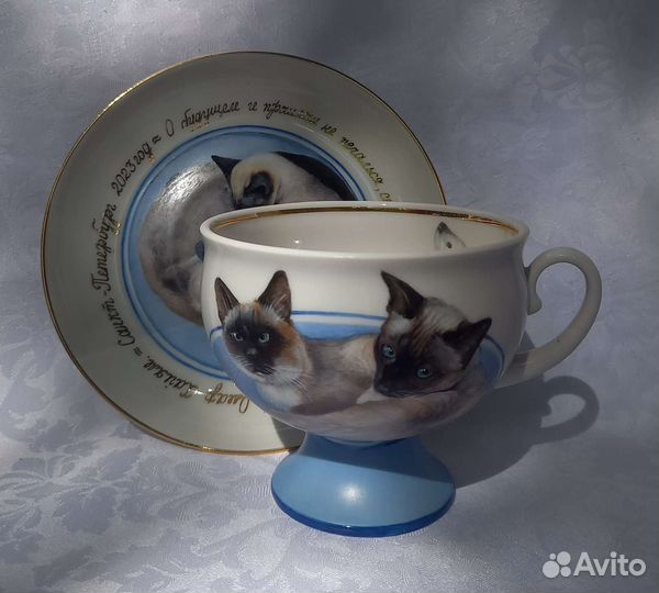 Чайная пара. Ручная роспись