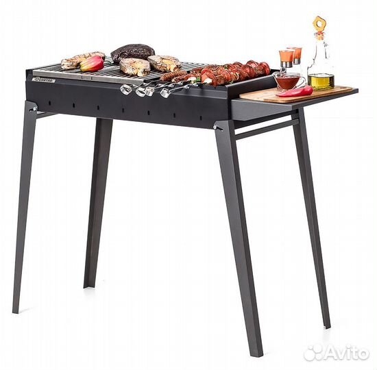 Вместительный мангал с складными ножками